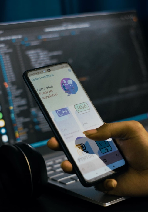 Person Using Android Phone