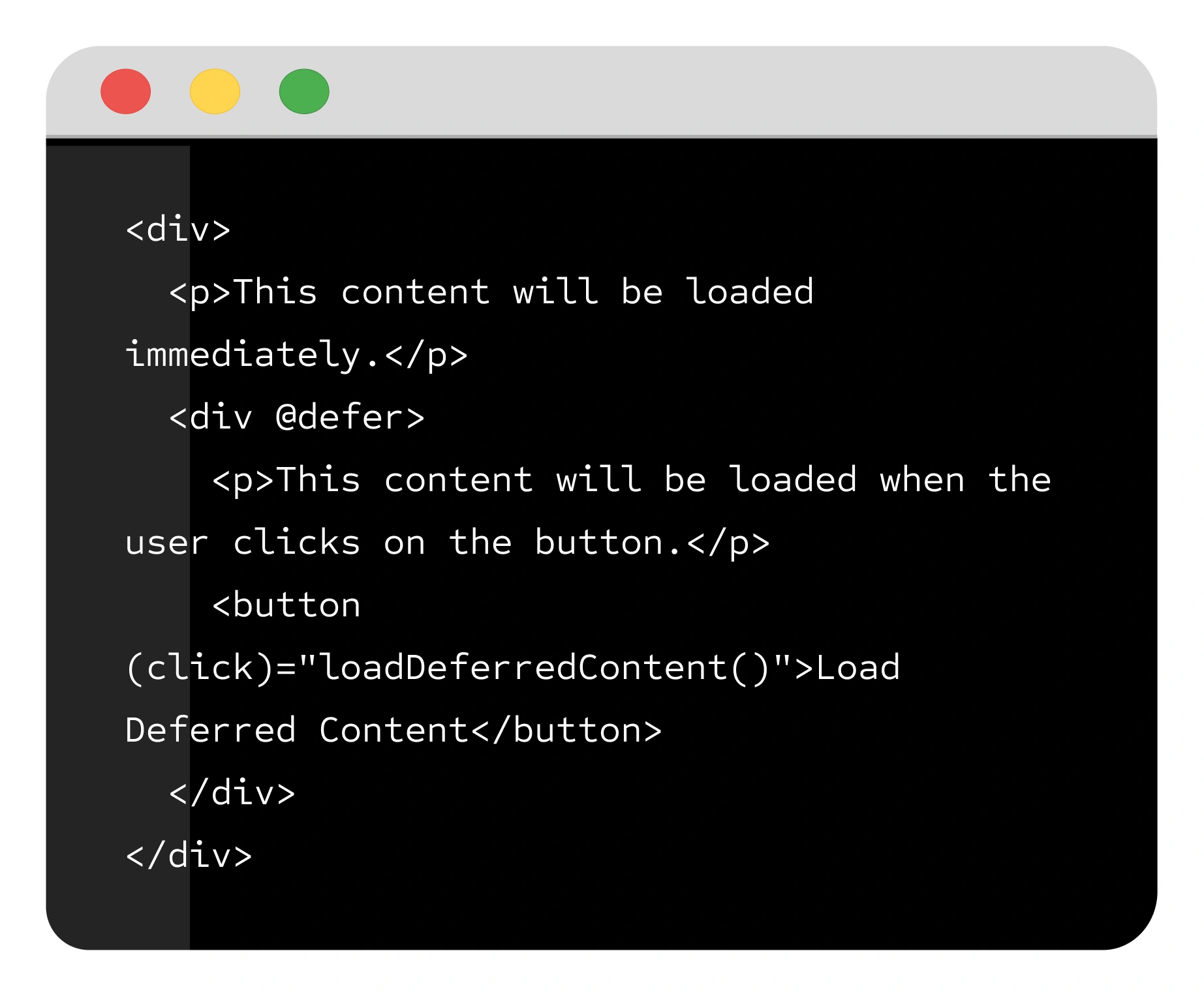 "Code to use deferrable views"