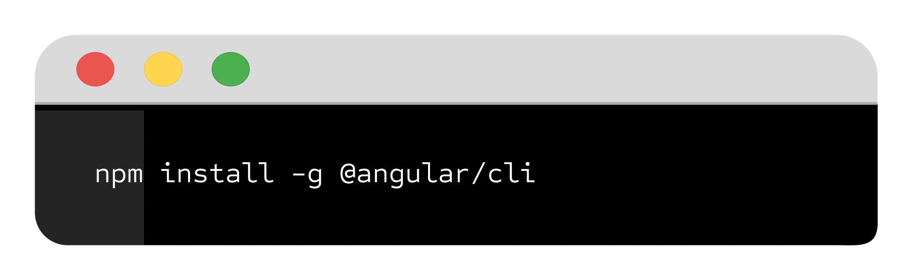 "Command prompt for Angular CLI"